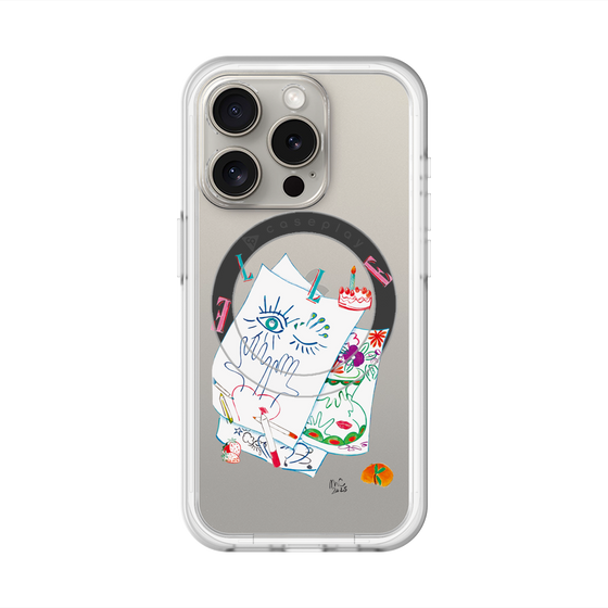 スリムプロテクションプレミアムケース with MagSafe［ ELLE - 80 YEARS - MARION CHARLET ］