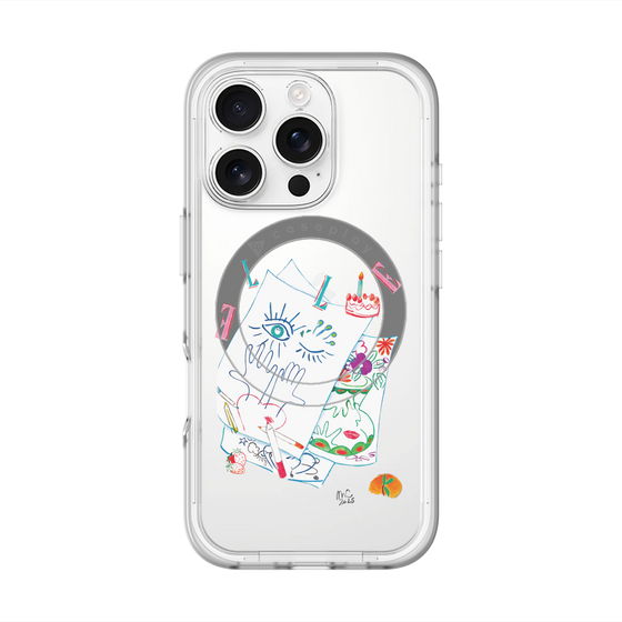 スリムプロテクションプレミアムケース with MagSafe［ ELLE - 80 YEARS - MARION CHARLET ］