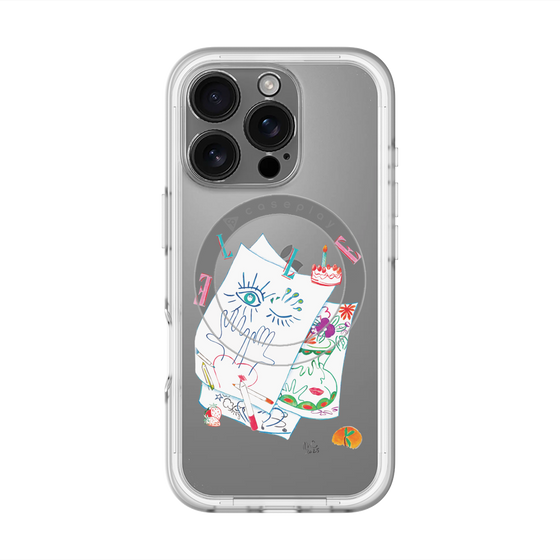 スリムプロテクションプレミアムケース with MagSafe［ ELLE - 80 YEARS - MARION CHARLET ］