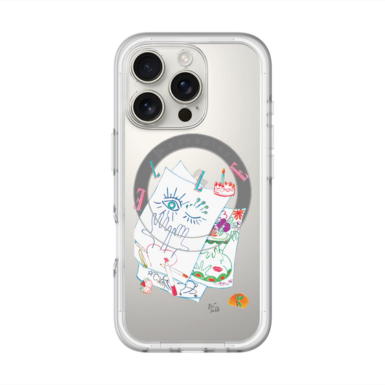 スリムプロテクションプレミアムケース with MagSafe［ ELLE - 80 YEARS - MARION CHARLET ］