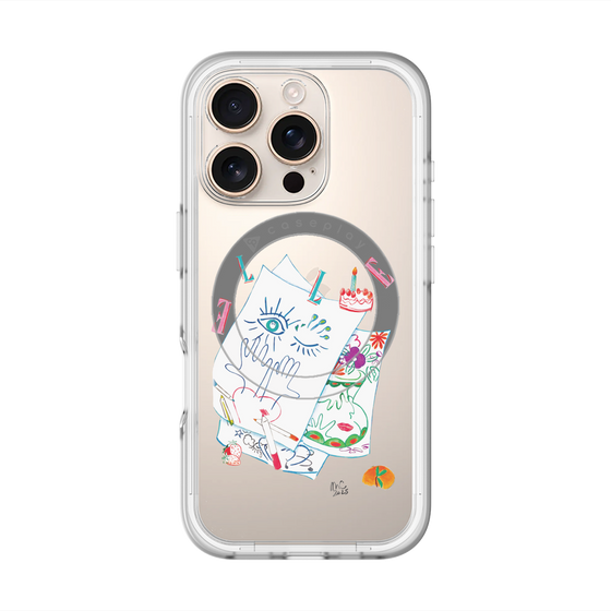 スリムプロテクションプレミアムケース with MagSafe［ ELLE - 80 YEARS - MARION CHARLET ］