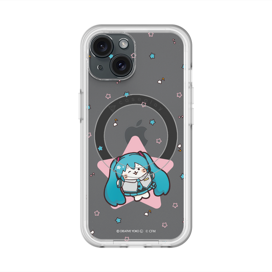 スリムプロテクションプレミアムケース with MagSafe［ しろたん×初音ミク - 初音ミク - しろたん変身 ］