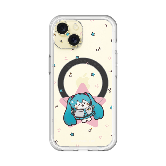 スリムプロテクションプレミアムケース with MagSafe［ しろたん×初音ミク - 初音ミク - しろたん変身 ］