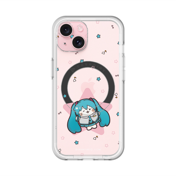 スリムプロテクションプレミアムケース with MagSafe［ しろたん×初音ミク - 初音ミク - しろたん変身 ］