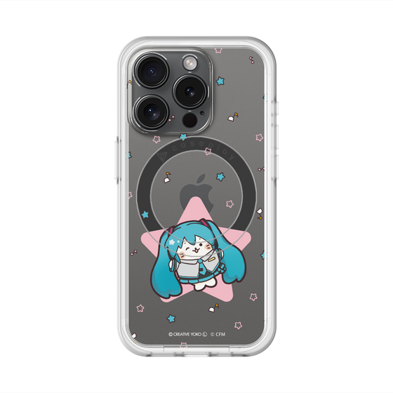 スリムプロテクションプレミアムケース with MagSafe［ しろたん×初音ミク - 初音ミク - しろたん変身 ］
