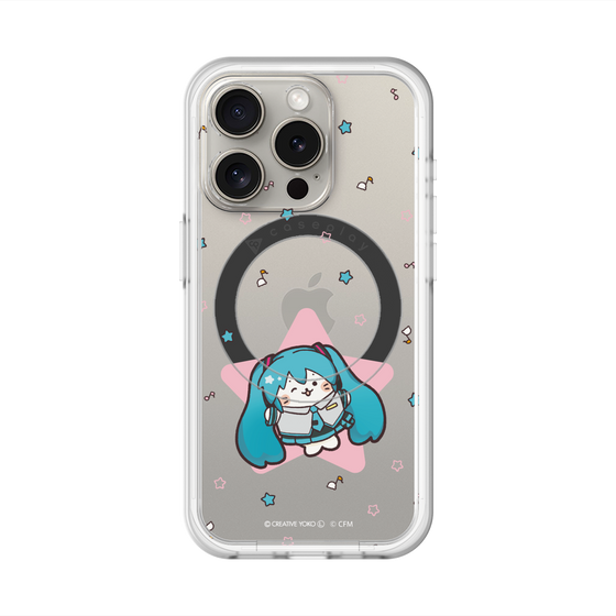 スリムプロテクションプレミアムケース with MagSafe［ しろたん×初音ミク - 初音ミク - しろたん変身 ］
