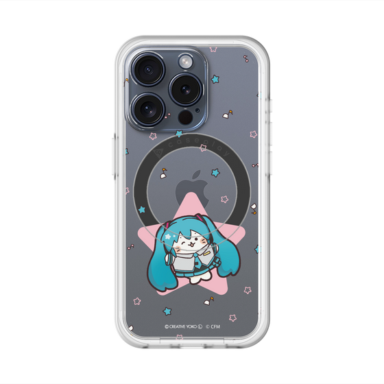 スリムプロテクションプレミアムケース with MagSafe［ しろたん×初音ミク - 初音ミク - しろたん変身 ］