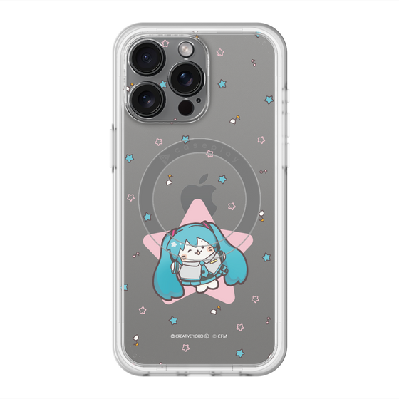スリムプロテクションプレミアムケース with MagSafe［ しろたん×初音ミク - 初音ミク - しろたん変身 ］