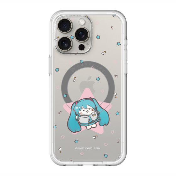 スリムプロテクションプレミアムケース with MagSafe［ しろたん×初音ミク - 初音ミク - しろたん変身 ］