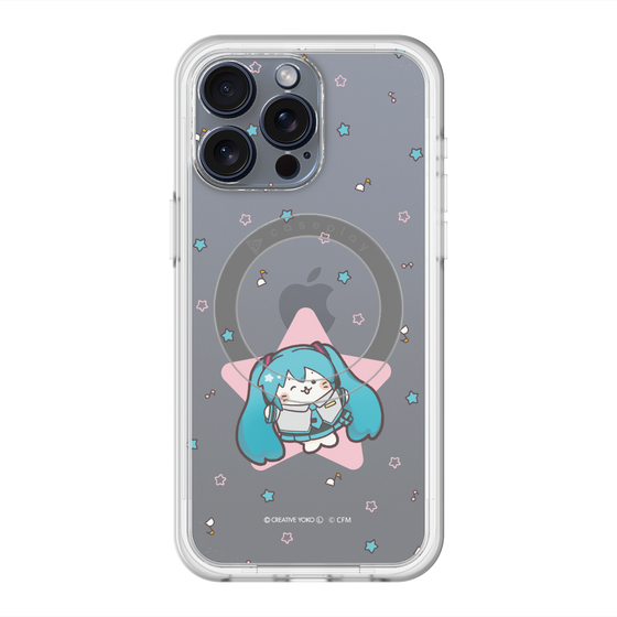 スリムプロテクションプレミアムケース with MagSafe［ しろたん×初音ミク - 初音ミク - しろたん変身 ］