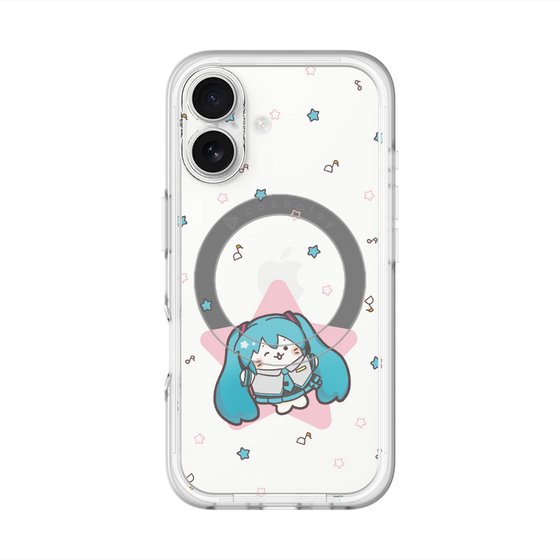 スリムプロテクションプレミアムケース with MagSafe［ しろたん×初音ミク - 初音ミク - しろたん変身 ］