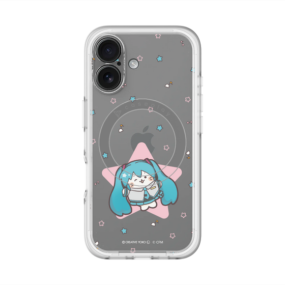 スリムプロテクションプレミアムケース with MagSafe［ しろたん×初音ミク - 初音ミク - しろたん変身 ］