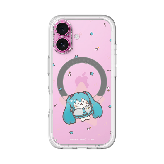 スリムプロテクションプレミアムケース with MagSafe［ しろたん×初音ミク - 初音ミク - しろたん変身 ］