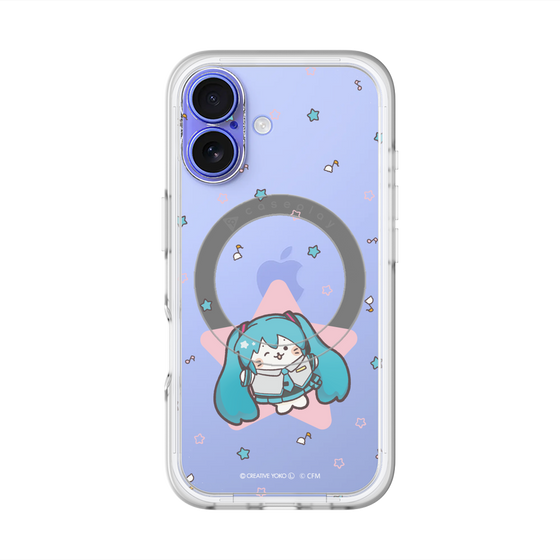 スリムプロテクションプレミアムケース with MagSafe［ しろたん×初音ミク - 初音ミク - しろたん変身 ］
