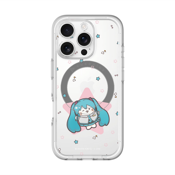 スリムプロテクションプレミアムケース with MagSafe［ しろたん×初音ミク - 初音ミク - しろたん変身 ］