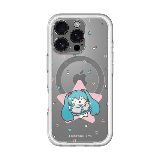 スリムプロテクションプレミアムケース with MagSafe［ しろたん×初音ミク - 初音ミク - しろたん変身 ］