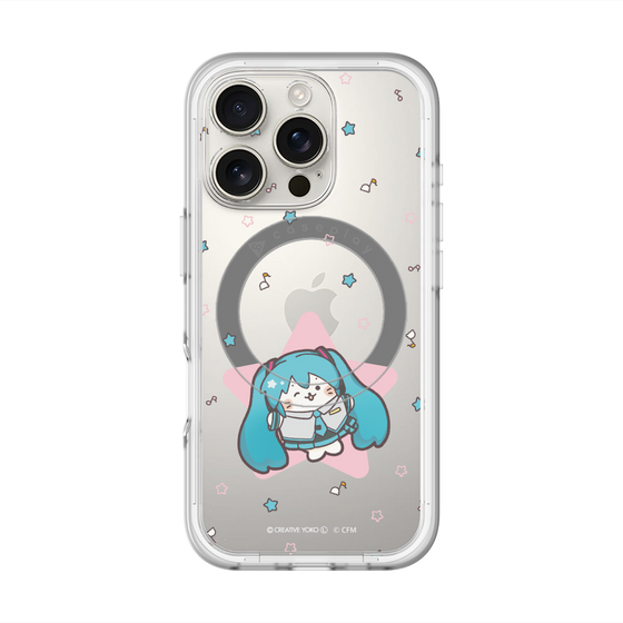 スリムプロテクションプレミアムケース with MagSafe［ しろたん×初音ミク - 初音ミク - しろたん変身 ］