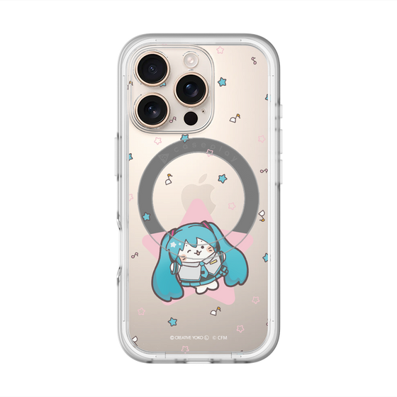 スリムプロテクションプレミアムケース with MagSafe［ しろたん×初音ミク - 初音ミク - しろたん変身 ］