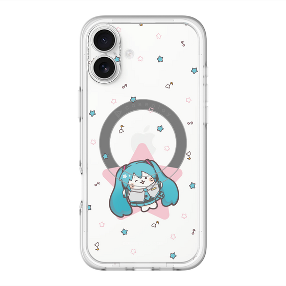 スリムプロテクションプレミアムケース with MagSafe［ しろたん×初音ミク - 初音ミク - しろたん変身 ］