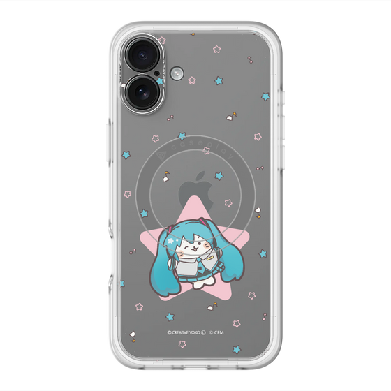 スリムプロテクションプレミアムケース with MagSafe［ しろたん×初音ミク - 初音ミク - しろたん変身 ］