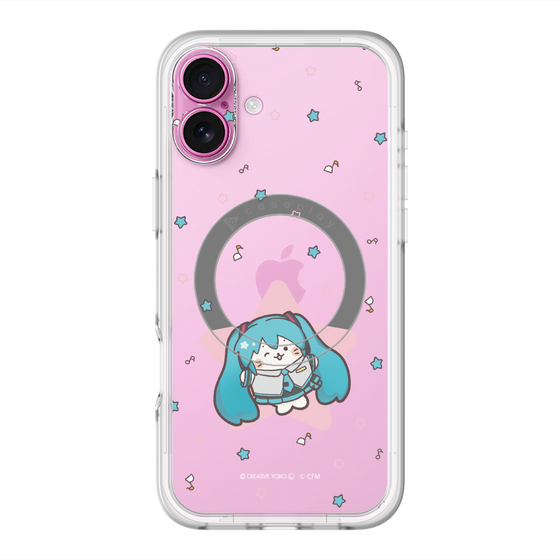 スリムプロテクションプレミアムケース with MagSafe［ しろたん×初音ミク - 初音ミク - しろたん変身 ］