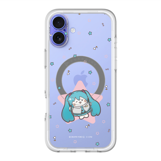 スリムプロテクションプレミアムケース with MagSafe［ しろたん×初音ミク - 初音ミク - しろたん変身 ］
