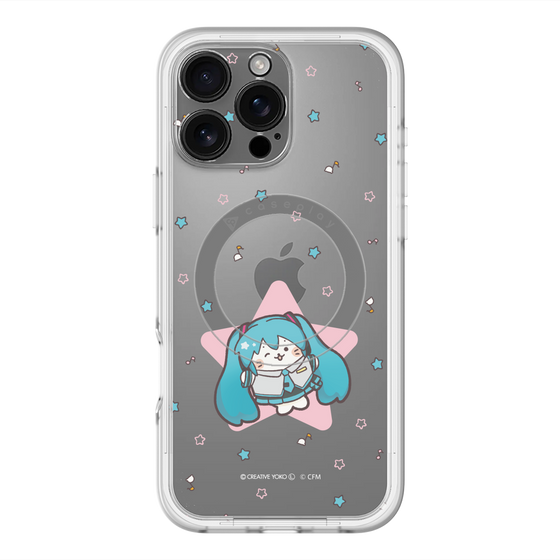 スリムプロテクションプレミアムケース with MagSafe［ しろたん×初音ミク - 初音ミク - しろたん変身 ］