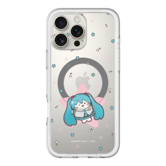 スリムプロテクションプレミアムケース with MagSafe［ しろたん×初音ミク - 初音ミク - しろたん変身 ］