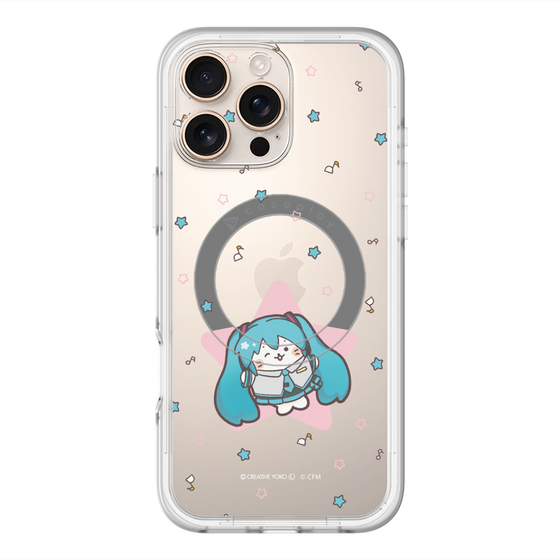 スリムプロテクションプレミアムケース with MagSafe［ しろたん×初音ミク - 初音ミク - しろたん変身 ］
