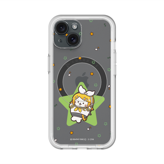 スリムプロテクションプレミアムケース with MagSafe［ しろたん×初音ミク - 鏡音リン - しろたん変身 ］
