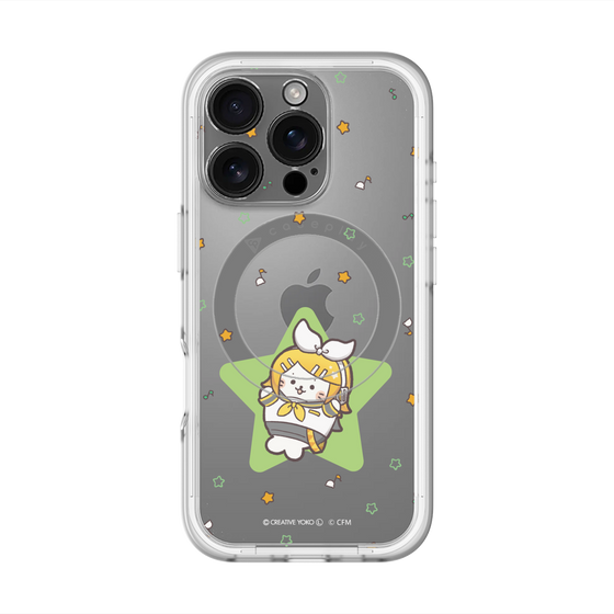 スリムプロテクションプレミアムケース with MagSafe［ しろたん×初音ミク - 鏡音リン - しろたん変身 ］