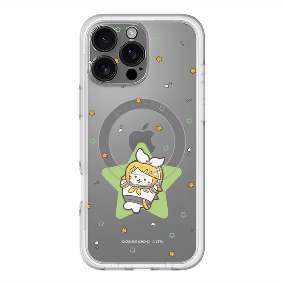 スリムプロテクションプレミアムケース with MagSafe［ しろたん×初音ミク - 鏡音リン - しろたん変身 ］