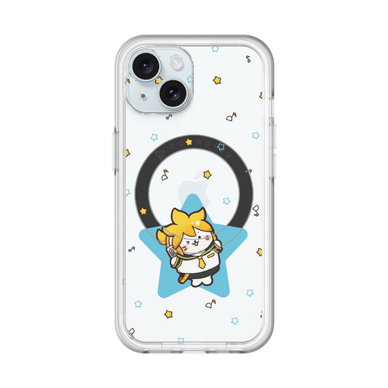 スリムプロテクションプレミアムケース with MagSafe［ しろたん×初音ミク - 鏡音レン - しろたん変身 ］
