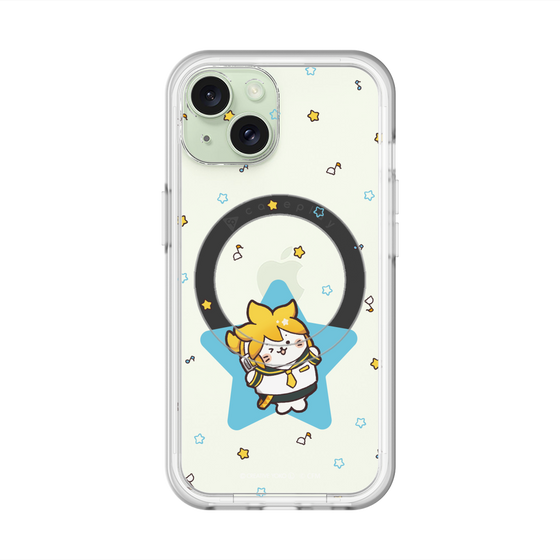 スリムプロテクションプレミアムケース with MagSafe［ しろたん×初音ミク - 鏡音レン - しろたん変身 ］