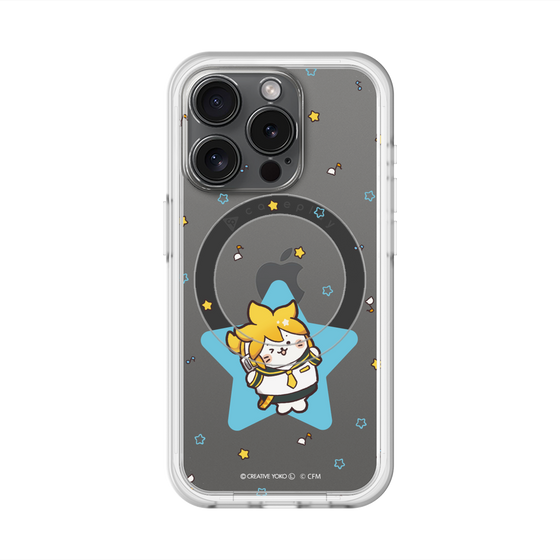 スリムプロテクションプレミアムケース with MagSafe［ しろたん×初音ミク - 鏡音レン - しろたん変身 ］