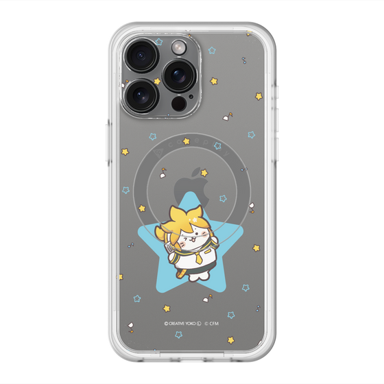 スリムプロテクションプレミアムケース with MagSafe［ しろたん×初音ミク - 鏡音レン - しろたん変身 ］