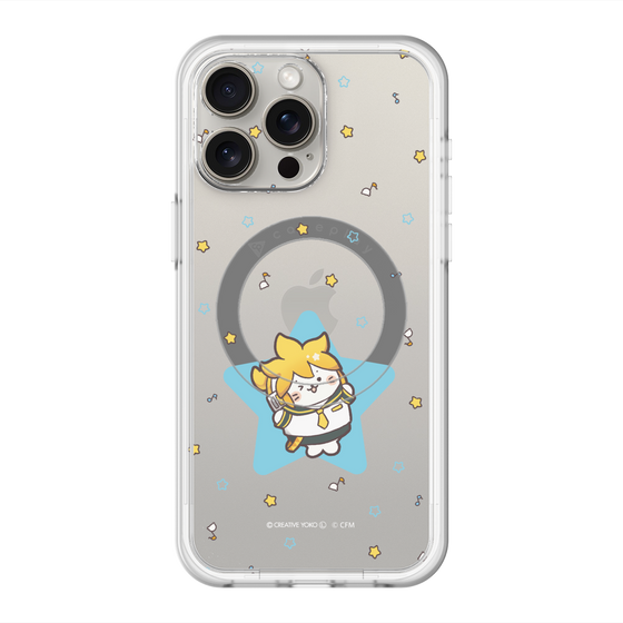 スリムプロテクションプレミアムケース with MagSafe［ しろたん×初音ミク - 鏡音レン - しろたん変身 ］