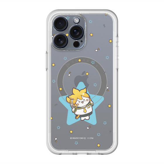 スリムプロテクションプレミアムケース with MagSafe［ しろたん×初音ミク - 鏡音レン - しろたん変身 ］