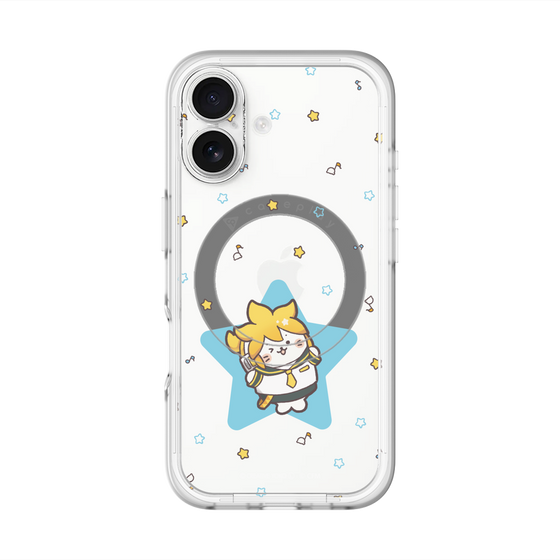 スリムプロテクションプレミアムケース with MagSafe［ しろたん×初音ミク - 鏡音レン - しろたん変身 ］