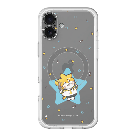 スリムプロテクションプレミアムケース with MagSafe［ しろたん×初音ミク - 鏡音レン - しろたん変身 ］