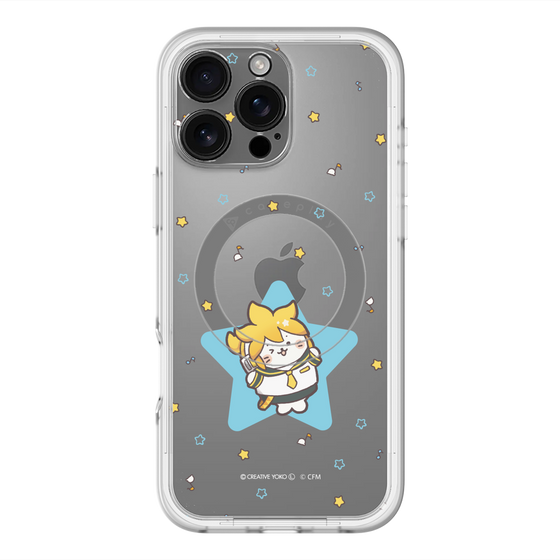 スリムプロテクションプレミアムケース with MagSafe［ しろたん×初音ミク - 鏡音レン - しろたん変身 ］