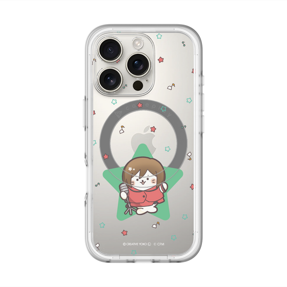 スリムプロテクションプレミアムケース with MagSafe［ しろたん×初音ミク - MEIKO - しろたん変身 ］