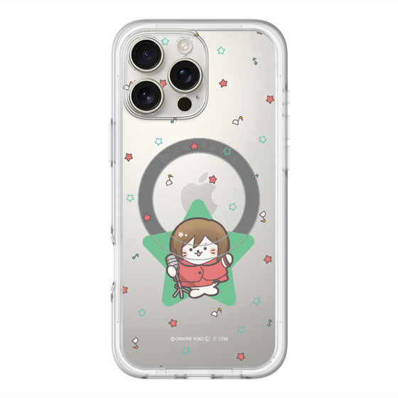 スリムプロテクションプレミアムケース with MagSafe［ しろたん×初音ミク - MEIKO - しろたん変身 ］