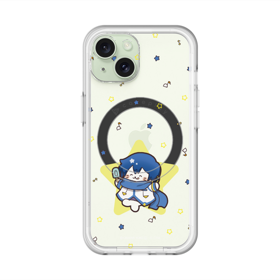 スリムプロテクションプレミアムケース with MagSafe［ しろたん×初音ミク - KAITO - しろたん変身 ］