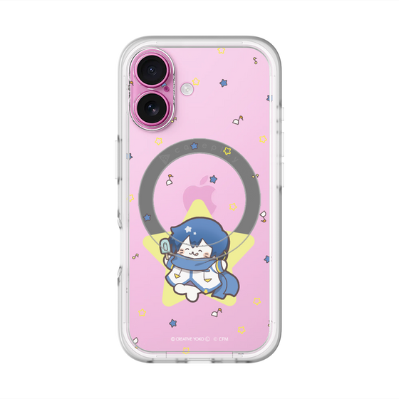スリムプロテクションプレミアムケース with MagSafe［ しろたん×初音ミク - KAITO - しろたん変身 ］