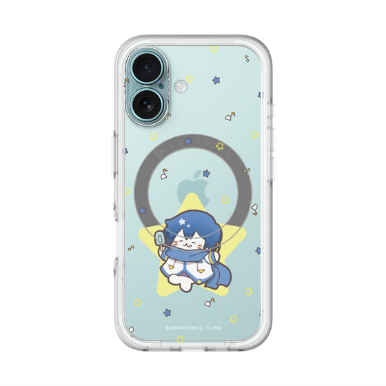 スリムプロテクションプレミアムケース with MagSafe［ しろたん×初音ミク - KAITO - しろたん変身 ］