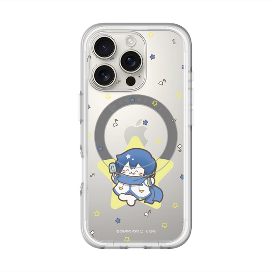 スリムプロテクションプレミアムケース with MagSafe［ しろたん×初音ミク - KAITO - しろたん変身 ］