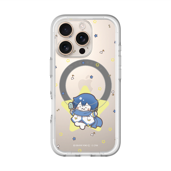 スリムプロテクションプレミアムケース with MagSafe［ しろたん×初音ミク - KAITO - しろたん変身 ］
