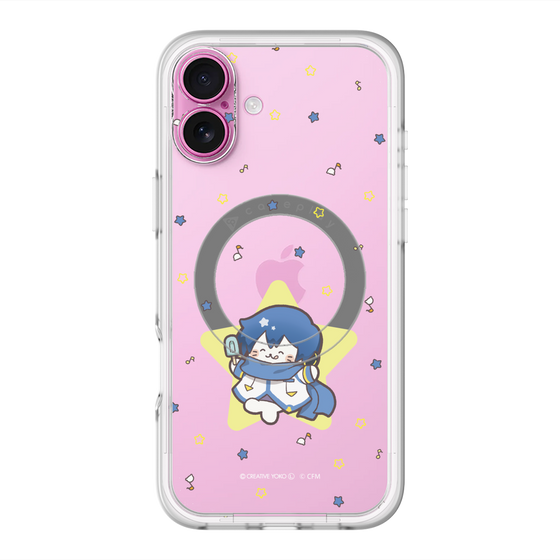スリムプロテクションプレミアムケース with MagSafe［ しろたん×初音ミク - KAITO - しろたん変身 ］