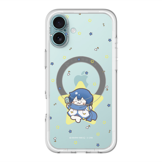 スリムプロテクションプレミアムケース with MagSafe［ しろたん×初音ミク - KAITO - しろたん変身 ］